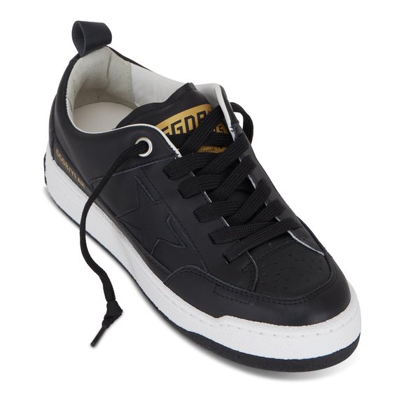 NIB Golden Goose Yeah! Black Leather Sneaker, - Picture 1 of 15